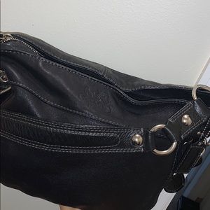 Black coach shoulder bag
